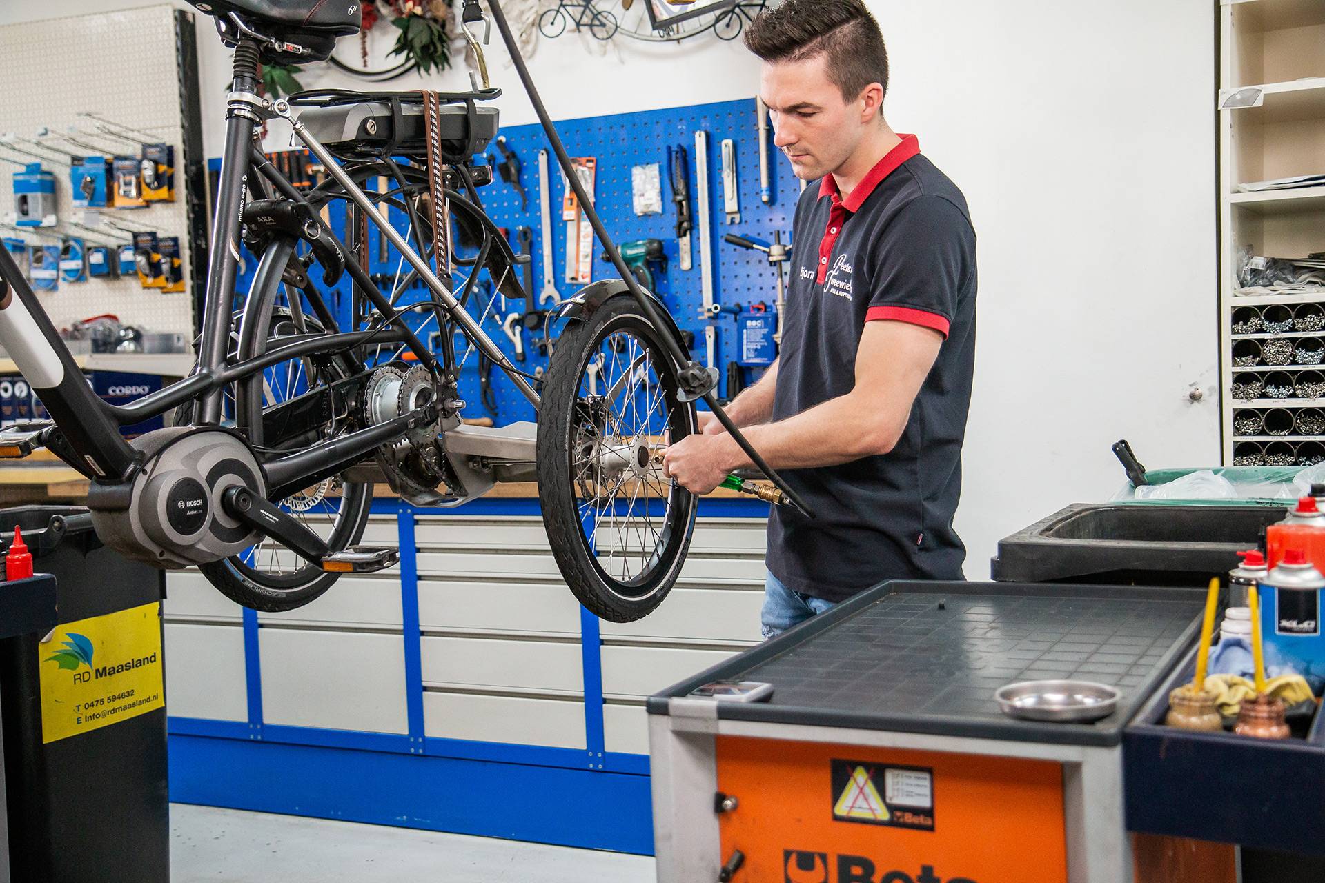 Ombouw driewieler fiets voor ouderen