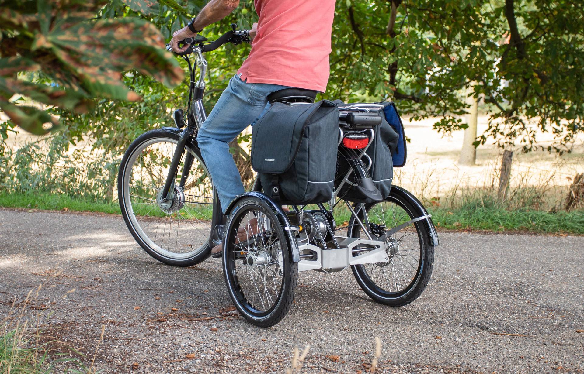 Een driewieler zorgt voor meer stabiliteit en voorkomt valpartijen